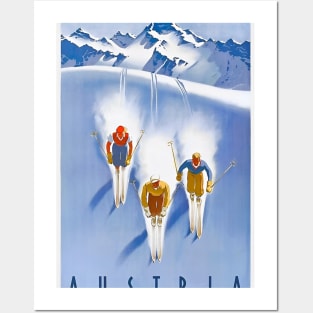 Austria Vintage Ski Posters and Art